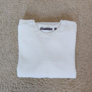 NEW Vince Cozy White Waffle Knit Sweater